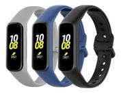3 Pulseiras de Silicone Colorida Para Samsung Galaxy Fit E Sm R375
