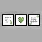 3 Quadros decorativos casa antes de tudo fé gratidão 30cm