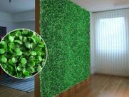 3 Quadros Verdes Placas Rico em Folhagens e Cores Vibrantes Planta Artificial Parede Vertical