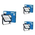 3 Refletor Led Philips 100w 6500k Fria Philips Bivolt IP65 3 Refletor Led Philips 100w 6500k Fria Philips Bivolt IP65