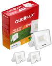 3 Refletor Projetor Led Branco 10w Cor da Luz Branco Frio 6500K Bivolt Ourolux