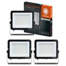 3 Refletores Compact Ledvance 4000k Ip65 200w Preto Bivolt