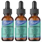 3 Resveratrol +Ácido Hialurônico +Colágeno +Vitamina A(Retinol) de 30ML Sabor UVA
