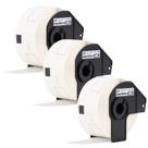 3 Rolo Etiqueta Térmica Com p/ Brother Dk-1208 38X90mm C/SUP