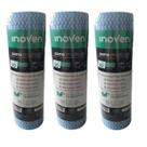 3 Rolos De Pano Tipo Perfex 28cm X 25 Metros Inoven Azul