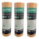 3 Rolos De Pano Tipo Perfex 28cm X 25 Metros Inoven Laranja