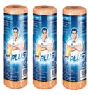 3 Rolos De Pano Tipo Perfex 30cm X 25 Metros Mr Plus Laranja