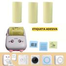 3 rolos etiqueta adesiva AMARELO mini impressora gatinho