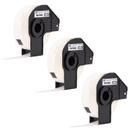 3 Rolos Etiqueta Compativel P/ Brother Dk-1203 Ql800 17x87mm