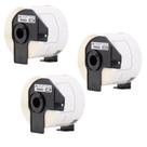 3 ROLOS Etiqueta Compativel Uso Brother Dk-1202 Com Suporte