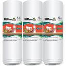 3 Rolos Nanocubos 12x500cm Embalagens Sacos refil bobina com Ranhura Gofrada para Seladora A Vácuo
