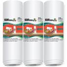 3 Rolos Nanocubos 25x500 transparentes, Embalagens, Sacos com Ranhura para Seladora A Vácuo