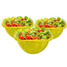 3 Saladeira 5l Plastico Bacia Multiuso Grande Salada