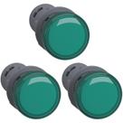 3 Sinaleiro 22mm Led Verde 110vca - Xa2evf3lc Schneider 3 Sinaleiro 22mm Led Verde 110vca - Xa2evf3lc Schneider