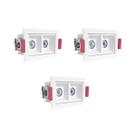 3 Spot Downlight Mini Duplo Led Embutir Corredor 3000k Bet57