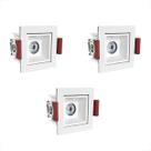 3 Spot Embutido Mini Led Downlight Recuado Sala 3000K Bet55