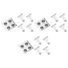 3 Spot Embutido Recuado PAR20 + Lâmpada LED 6W 2700K 36