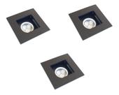 3 Spot Embutir Recuado Mr11 Mini Dicroica Preto Sala Alz60