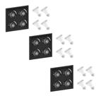 3 Spot Embutir Recuado PAR20 + Lâmpada LED 6W 2700K E27