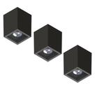 3 Spot Sobrepor Save Energy Boxit Par30 E27 Preto 110/220v