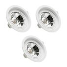 3 Spots GU10 Redondo Recuado Embutir AR111 Save Energy