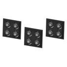 3 Spots Recuado Quádruplo E27 Par20 Save Energy