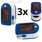 3 Super Oxímetro Digital Dedo Medidor Saturação Sangue