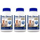 3 Suplemento Pelo E Derme 1500 Mg Dha+epa 60 Caps 90g Vetnil
