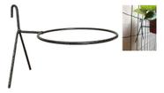 3 Suporte Anel Redondo Vaso Planta 9cm Palete Ripado Treliça