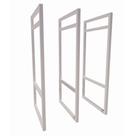 3 Suporte Prateleira Nicho Duplo Estilo Industrial Suspensa Parede Teto 60x28cm