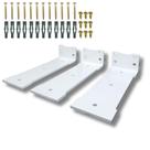 3 Suportes Formato Largo 20cm Cantoneira Para Prateleira Fixação De Parede Design Moderno