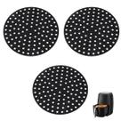 3 Tapetes Redondo Silicone Airfryer Universal Fritadeira