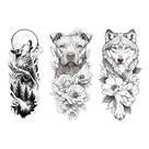 3 Tatuagens Temporárias Falsas Cachorros