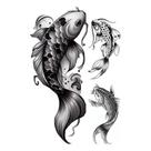 3 Tatuagens Temporárias Falsas Carpas
