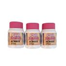 3 tinta pva fosca branca 37ml para artesanatos acrilex