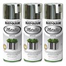 3 Tinta Spray Metálica Rust Oleum Decorativa Metallic Cores