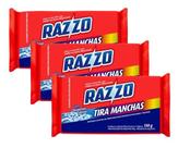 3 Tira Manchas Razzo Roupas Coloridas Delicadas Barra 150g