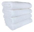 3 Toalhas De Banho Gigante Gramatura 500 G/m2 Branca Eleganz Felpuda