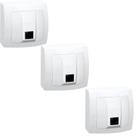 3 Tomada Sobrepor Modem/Telefone Rj11 2 Fios Sistema X Pial 3 Tomada Sobrepor Modem/Telefone Rj11 2 Fios Sistema X Pial