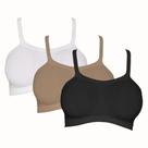 3 Tops Sem Costura E Sem Bojo Bandini Hanes Versátil Feminino
