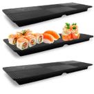 3 Travessas Retangular Malamina Oriental Sushi Sashimi