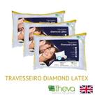 3 Travesseiros Diamond Látex em Flocos