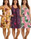 3 (três) Vestidos de Liganete (malha fria) com opção de escolha na variação Cor:KIT OCRE/BOHO/MIXTamanho:M