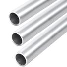 3 Tubo Inox Polido 5/8 (15,87 Mm) Parede 1,2mm Barra 50cm