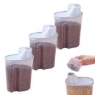 3 Un Organizador Alimentos 1,9L Dispenser C/ Medidor Dispensa Armário