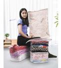 3 Un. Saco Vácuo Cubo 50x70x30cm Guarda Roupa Organizador