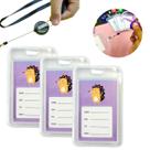 3 Un Suporte Para Cartão Colorido Com Cordão E Elástico Prático