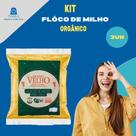 3 UND Flocos de Milho orgânico para Cuscuz - Mano velho