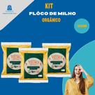 3 UND Flocos de Milho orgânico para Cuscuz - Mano velho