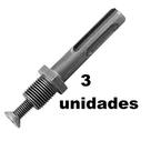 3 unidades Adaptador SDS Para Mandri Plus 1/2" polegadas- 3,2 ou 1 unidade 3 unidades Adaptador SDS Para Mandri Plus 1/2" polegadas- 3,2 ou 1 unidade